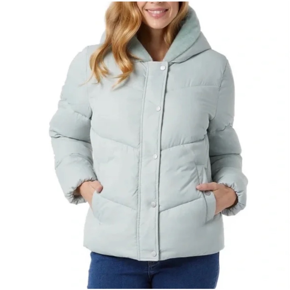 32 Degrees Light Blue Women's Puffer Jacket